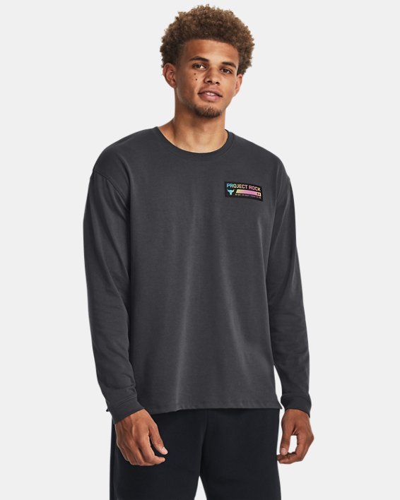 Men's Project Rock Cuffed Long Sleeve in Gray image number 0